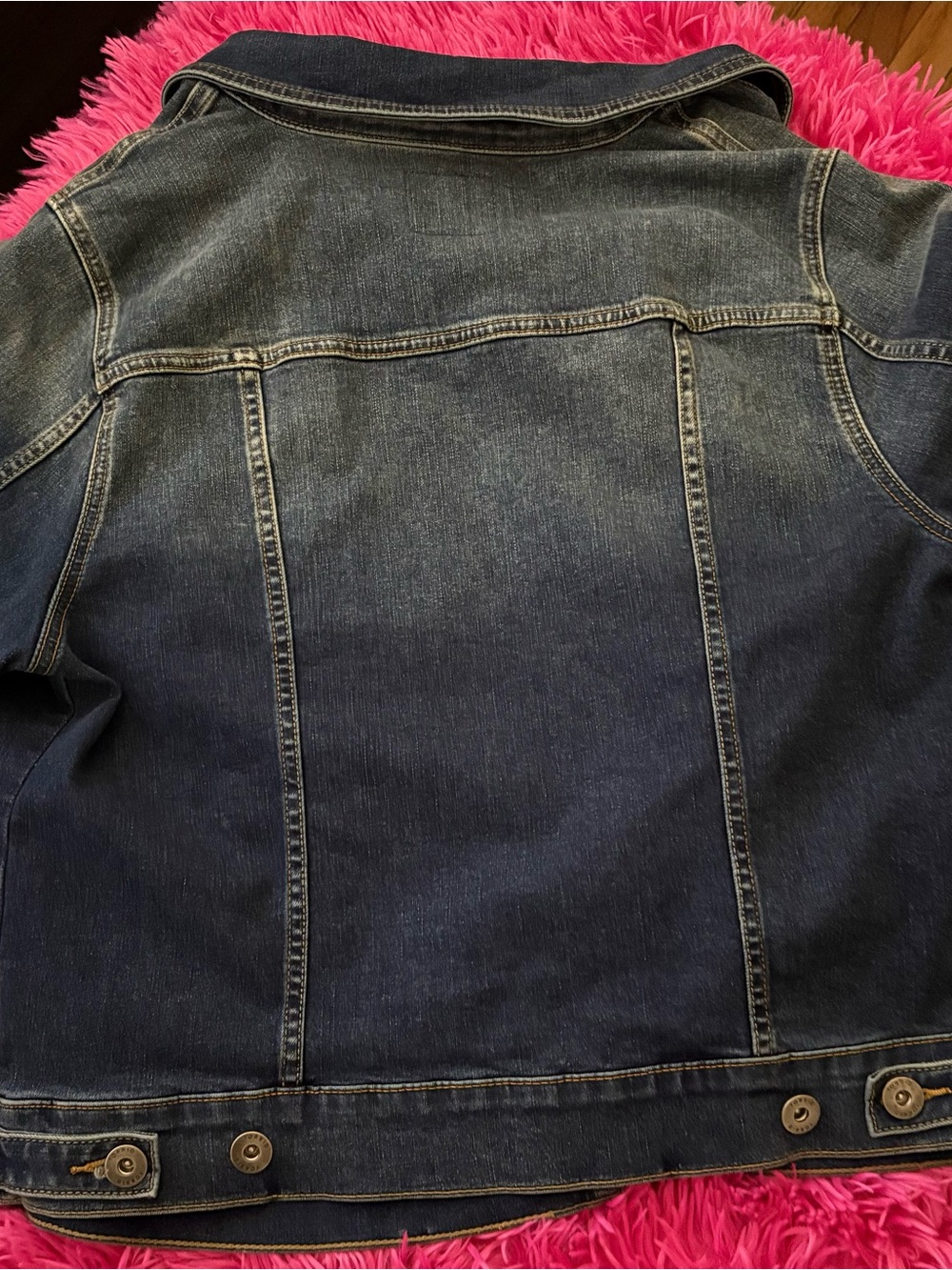torrid Dark Wash Denim Jacket in Blue - Picture 5 of 9